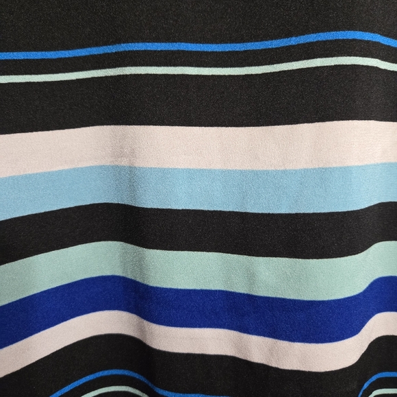 Tommy Hilfiger Blue Striped Trapeze Dress Size 8 - Picture 3 of 16